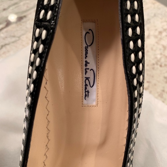 Brand new Oscar de la Renta black suede platforms - Picture 2 of 8